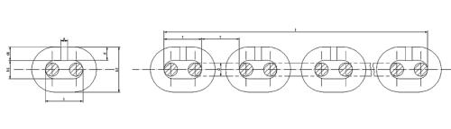 DIN 5684 Kaldırma Amaçlı Yuvarlak Çelik Baklalı Zincirler
