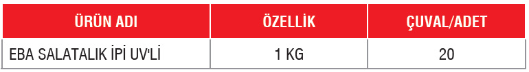 EBA SALATALIK İPİ UV’Lİ